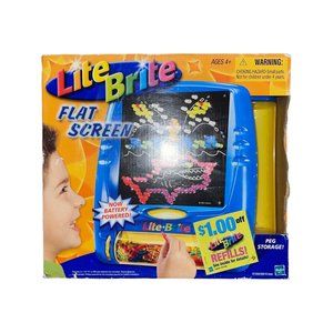 New Lite Brite Flat Screen Console Battery Powered Peg Storage Multiple Designs